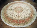 SIL2194 10X10 PERSIAN TABRIZ ROUND RUG