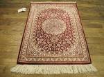 SIL2199 2X3 PERSIAN QUM SILK RUG