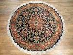 SIL2213 3X3 PERSIAN QUM SILK ROUND RUG