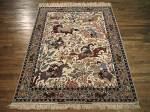 SIL2236 5X8 PERSIAN SEIRAFIAN ISFAHAN HUNTING RUG