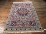 SIL297 5X7 FINE PERSIAN GONBAD ISFAHAN RUG