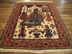 SIL2354 4X5 PERSIAN SHIRAZ RUG