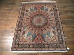 SIL310 5X7 FINE PERSIAN GONBAD TABRIZ RUG