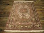 SIL2503 3X5 PERSIAN SILK QUOM RUG