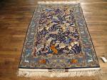 SIL2510 4X5 PERSIAN ISFAHAN HUNTING RUG