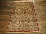 SIL2513 3X5 PERSIAN SILK QUOM RUG