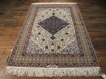 SIL329 4X7 FINE PERSIAN ISFAHAN RUG