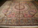 SIL2706 20X20 PERSIAN SILK QUOM RUG