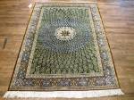 SIL2719 5X6 PERSIAN SILK QUOM RUG