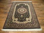 SIL2741 4X7 PURE SILK PERSIAN QUM RUG