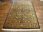 SIL2744 4X7 PURE SILK PERSIAN QUM RUG