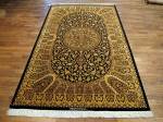 SIL2746 4X7 PURE SILK PERSIAN QUM RUG