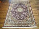 SIL2750 7X10 PURE SILK PERSIAN QUM RUG