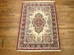 SIL2755 3X5 PURE SILK PERSIAN QUM RUG