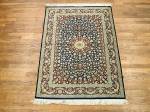 SIL2758 3X5 PURE SILK PERSIAN QUM RUG