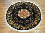 SIL2775 7X7 ROUND PERSIAN TABRIZ RUG