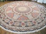 SIL2782 20X20 ROUND PERSIAN TABRIZ GONBAD RUG