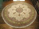 SIL2783 15X15 ROUND FINE PERSIAN TABRIZ RUG