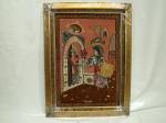 SIL2785 3X4 PICTORIAL FRAME PERSIAN ISFAHAN RUG