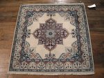 SIL358 3X3 FINE SQUARE PERSIAN NAIN RUG