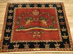 SIL2921 3X4 PERSIAN EMPIRE COAT OF ARMS RUG