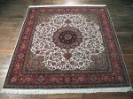 SIL368 8X9 FINE PERSIAN SQUARE TABRIZ RUG