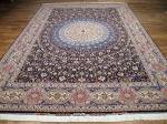 SIL3021 8X11 PERSIAN TABRIZ GONBAD RUG