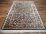 SIL3043 5X7 PERSIAN PURE SILK QUM GONBAD RUG