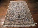 SIL377 7X10 FINE PERSIAN NAIN RUG