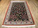 SIL3077 4X7 PERSIAN SILK QUOM RUG