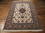 SIL406 5X7 FINE PERSIAN ISFAHAN RUG