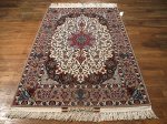 SIL450 4X6 FINE PERSIAN ISFAHAN RUG