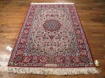 SIL452 4X5 FINE PERSIAN ISFAHAN RUG