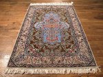 SIL461 4X6 FINE PERSIAN ISFAHAN RUG