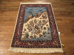 SIL501 3X4 FINE PERSIAN ISFAHAN RUG