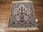 SIL504 3X3 FINE PERSIAN SQUARE ISFAHAN RUG