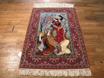 SIL507 3X4 FINE PERSIAN PICTORIAL ISFAHAN RUG