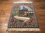 SIL508 3X4 FINE PERSIAN PICTORIAL ISFAHAN RUG