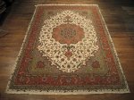 SIL139 8X12 FINE PERSIAN BENAM TABRIZ RUG