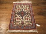 SIL533 3X4 FINE PERSIAN ISFAHAN RUG