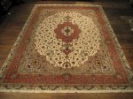 SIL146 10X13 FINE PERSIAN BENAM TABRIZ RUG