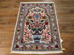 SIL674 3X3 FINE PERSIAN SQUARE ISFAHAN RUG