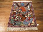 SIL710 3X5 FINE PERSIAN PICTORIAL ISFAHAN RUG