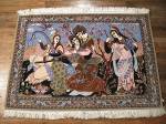 SIL711 4X5 FINE PERSIAN PICTORIAL ISFAHAN RUG