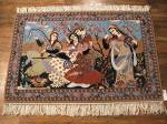 SIL713 3X5 FINE PERSIAN PICTORIAL ISFAHAN RUG
