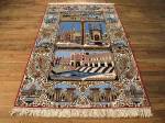 SIL720 4X6 FINE PERSIAN PICTORIAL ISFAHAN RUG