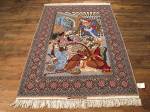 SIL723 4X6 FINE PERSIAN PICTORIAL ISFAHAN RUG