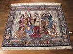 SIL730 6X7 FINE PERSIAN PICTORIAL ISFAHAN RUG