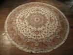 SIL778 10X10 FINE ROUND PERSIAN TABRIZ RUG