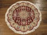 SIL788 4X4 ROUND PERSIAN BENAM TABRIZ RUG